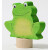 Geburtstagsstecker "Frosch",  Grimms, Holz, Steckfigur für Geburtstagskranz