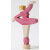 Geburtstagsstecker "rosa Ballerina (Rubinrot)",  Grimms, Holz, Steckfigur für Geburtstagskranz (ohne Kranz, ohne weitere Deko)