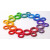 "Bauringe Regenbogen", 24 regenbogen-farbige Holzringe von Grimms, Ahorn, lasiert