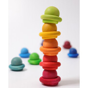 kleine Regenbogenkugeln: 12 massive Holzkugeln; 3,5cm...