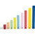 Bauklötze "small foots Rechenstäbchen",  19 Stück, - farblich gestaltet im Holzrahmen