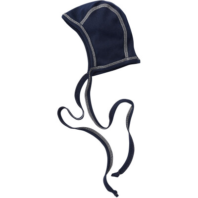 Häubchen, Frühchen "marine mit Kontrastnaht", 100% Baumwolle (kbA)