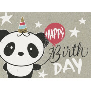 Glückwunschkarte "Happy Birthday - Panda",...