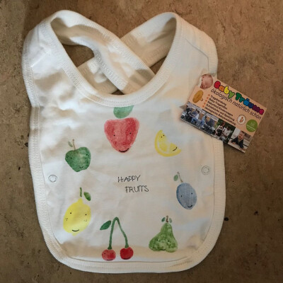 Lätzchen "Früchte" - hinten zu kreuzen