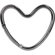 Dooky Heart Hook - Silber, Aluminium