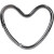 Dooky Heart Hook - Silber, Aluminium