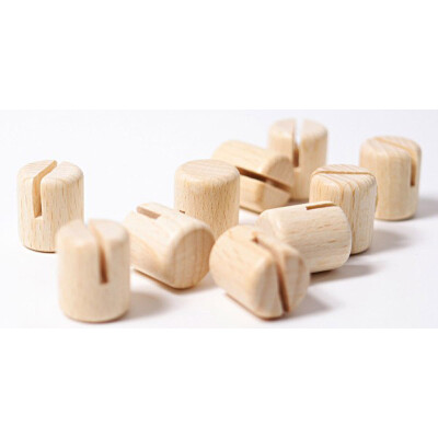 Geburtstagsstecker "Bilderhalter bzw. Katenhalter, 10-er-Pack",  Grimms, Holz, Stecker für Geburtstagskranz (ohne Kranz, ohne weitere Deko)