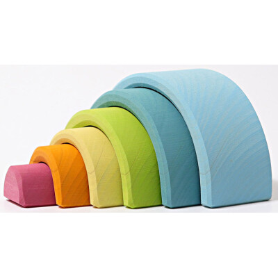 Grimms Regenbogen "Pastell", klein, 6-teilig