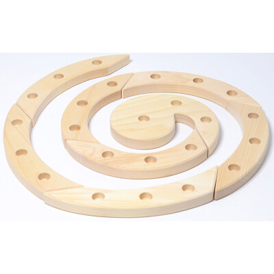 Festtagsspirale "natur"= Grimms Adventsspirale oder Jahreszeitenspirale, Durchmesser: ca. 40cm, 8-teilig, 24 Steckplätze