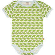 KurzarmBody "Wale - mit kurzem Arm - grün auf...