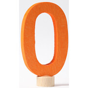 Geburtstagsstecker "0", geradlinige Schrift