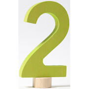 Geburtstagsstecker "2 - gerade Zahl" -...
