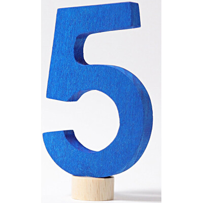 Geburtstagsstecker "5 - gerade Zahl" - wählen Sie zwischen 0.... und 9 - Lieferumfang: 1 Zahl (nicht alle!) 5