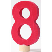 Geburtstagsstecker "8 - gerade Zahl" -...