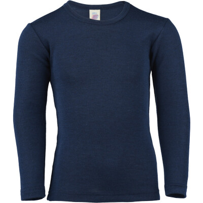 Kinder-Shirt "Engels marine", 70% Wolle (kbT)/30% Seide 92