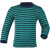 Shirt "eisvogel/marine", 70% Wolle (kbT)/30% Seide, - mit Schulterknöpfen! - Größe