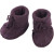 Baby-Schühchen "Engels lila melange-farbene Zwergenschühchen" aus weichem Woll-Fleece 100% Wolle (kbT) - weich und warm! - Lieferumfang 1 Paar