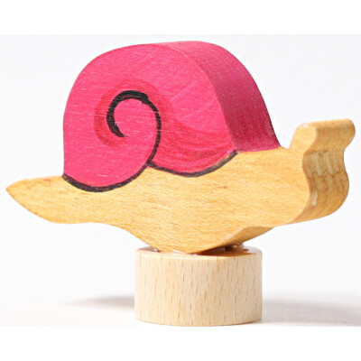 Geburtstagsstecker "Schnecke, rosa"