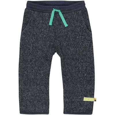 Hose "midnight Melange Strick" mit Fleece-Futter: 100%" Baumwolle (kbA), mitternachtsblau-melange