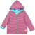 WendeJacke "Streifen orchidee/ Vogel: petrol", 100% Baumwolle (kbA)