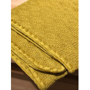 Wolldecke "curry", 100% Wolle (kbT aus...