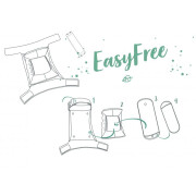 EasyFree Windel "Ginkgo auf naturweiß -...