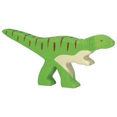 Holzfigur "Allosaurus", Dinosaurier, Dino Holztiger Holzfiguren, handbemalt
