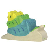 Holzfigur "Schnecke", handbemalt, blau,...