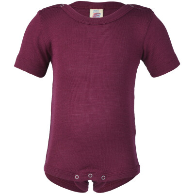 Body "Orchidee mit kurzem Arm", 70% Wolle (kbT) + 30% Seide