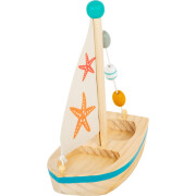 Wasserspielzeug Segelboot "2 Seesterne", Holz,...