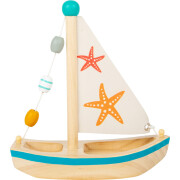 Wasserspielzeug Segelboot "2 Seesterne", Holz,...