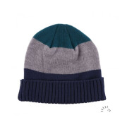 Strickmütze "iobio Noa: petrol, grau, marine"