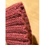 Babyhüftwärmer "Kragen altrosa" bzw. Schalkragen für Kinder, 100% Wolle (Baby-Alpaka), 25cm hoch