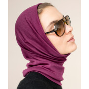 "Wolle/Seide - lila - Pickapooh-Strunzel": Halstuch/Mütze, 70% Schurwolle/30% Seide