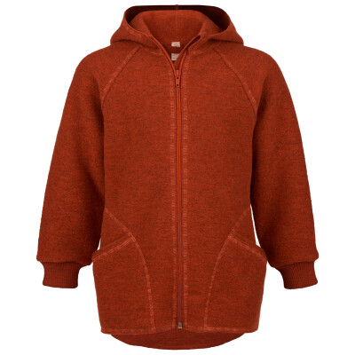 Wollwalk-Jacke magma mit Reißverschuss - Engel