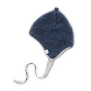 Wollfleece-Mützchen "jeans-melange",...