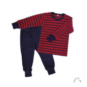 Schlafanzug, zweiteilig "rot/blau", 100%...