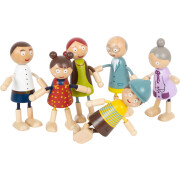 Biegepuppen "Familie Holz", 6 Biegepuppen,...