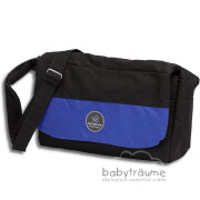 Wickeltasche "Saphir", schwarz/blitzblau