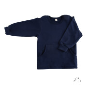 Sweat-Pulli "marine" mit Tasche, 92% Baumwolle...