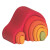 Bogen-Haus°° "rot/orange Bögen" 8 Teile - Glückskäfer-Doppel-Regenbogen