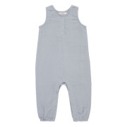Muslin-Latzhose "dusty-blau blaugrau",Mull -...