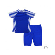 UV-Schwimmkleidung"blau mit Streifen 50+", 80%...