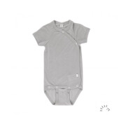 Wickelbody "hellgrau mit kurzem Arm", 70%...