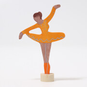 Geburtstagsstecker "Ballerina Orangenblüte",  Grimms, Holz, Steckfigur für Geburtstagskranz (ohne Kranz, ohne weitere Deko)