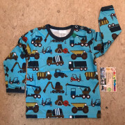 Shirt "Baustellenfahrzeuge auf wasserblau",...