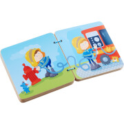 Holzbuch "Feuerwehr" Babybuch bzw. Bilderbuch...