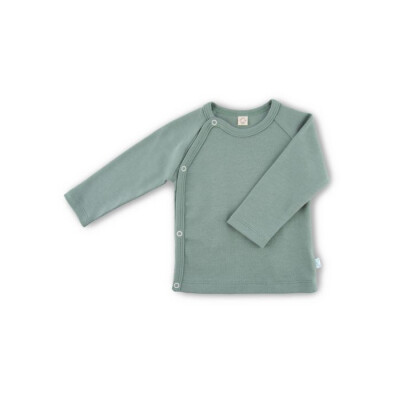 Wickelshirt "Sage Green", 100% Baumwolle (kbA)