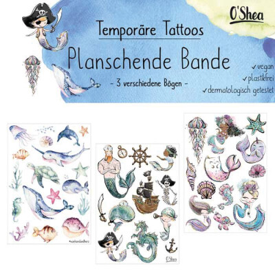 Tattoos Planschende Bande 3 Bogen Temporare Tattoos O Shea 4 99