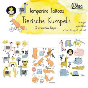Tattoos "tierische Kumpels" 3 Bögen temporäre Tattoos OShea